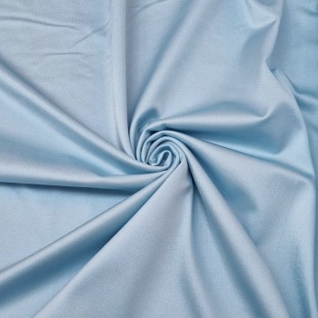Tissu lycra brillant bleu ciel