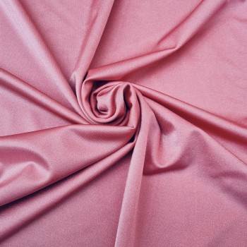 Tissu lycra brillant - rose pale