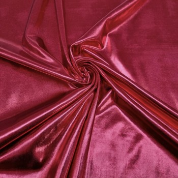 Tejido lycra metalica - rojo