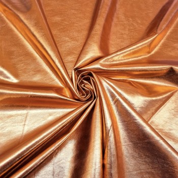 Metallic Lycra fabric - orange
