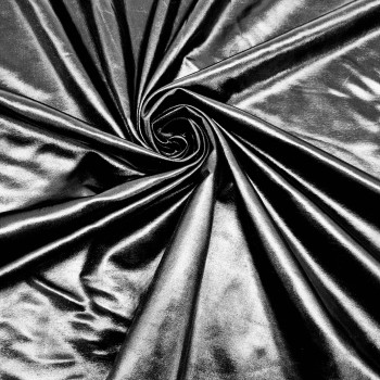 Metallic Lycra fabric - black