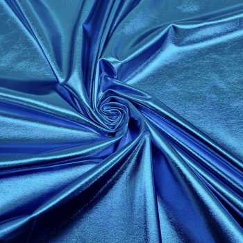 Metallic Lycra fabric - water