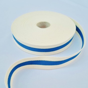 Two-tone turquoise lurex strap