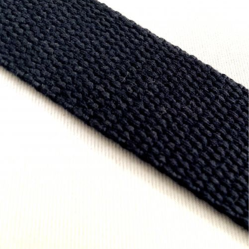 100% cotton webbing 30 mm - navy