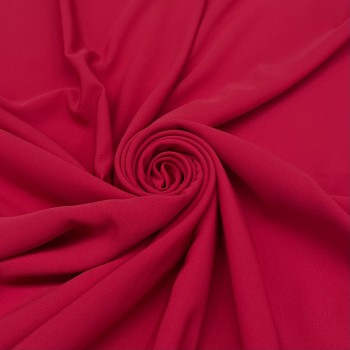 Crepe clothing fabric - red