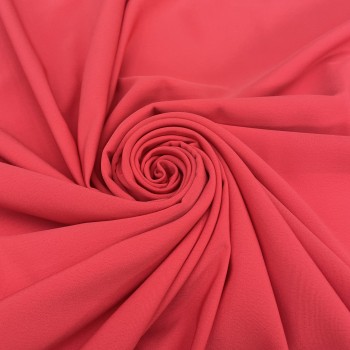 Crepe clothing fabric - red