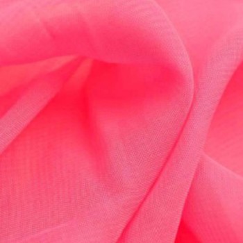 Tissu Mousseline Rose fluo au Mètre pour l'Habillement : Prêt à porter, Tutu, Robe de Danse