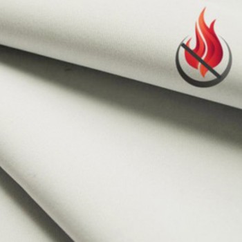 Non-fire rascular fabric M1 white per meter for making curtains