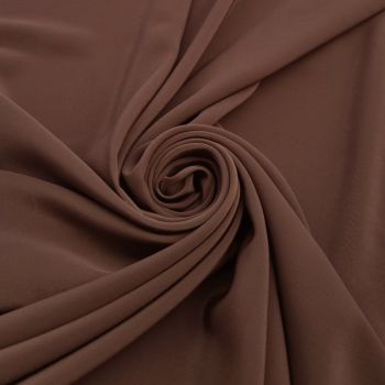 Crepe clothing fabric - brown