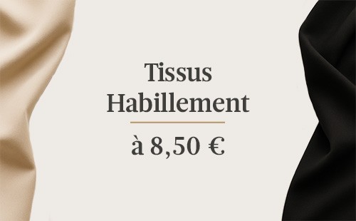 Tissus habillement à 8,50€